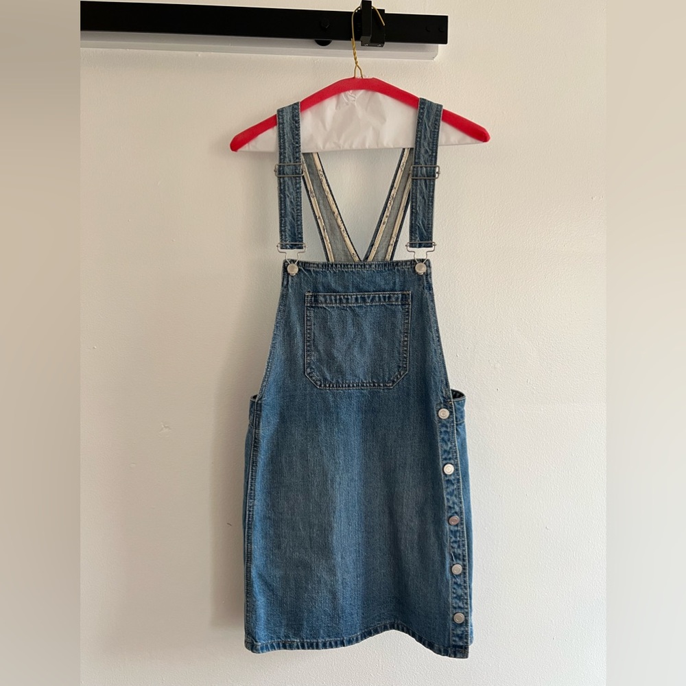 Free People Denim Overall Dress